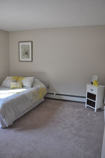Bedroom with carpeting at Summit Terrace, South Portland, ME, 4106